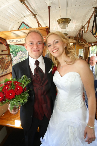 Hochzeit in der Oldtimer-Straßenbahn