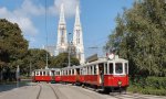 Three-wagon tram