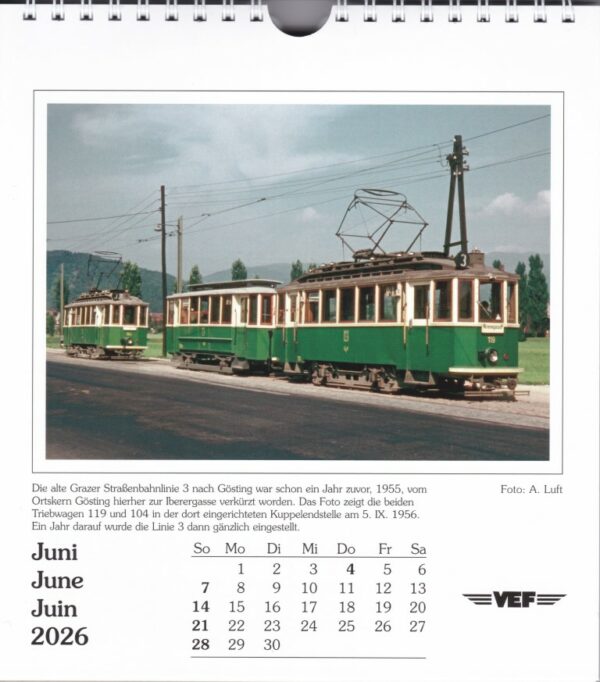 Postkarten-Kalender 2026: Österreich. Eisenbahnen – Bild 3