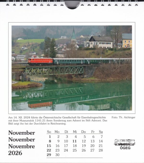 Postkarten-Kalender 2026: Österreich. Eisenbahnen – Bild 4