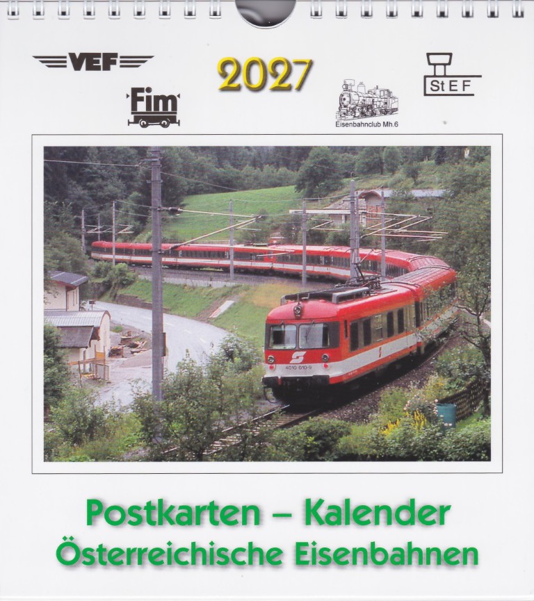Postkarten-Kalender 2027: Österreich. Eisenbahnen – Bild 4