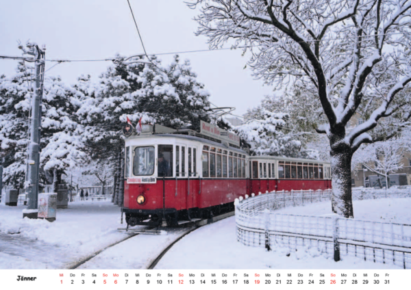 Oldtimer-Kalender 2025: Rent a Bim-Tramway in Wien – Bild 4