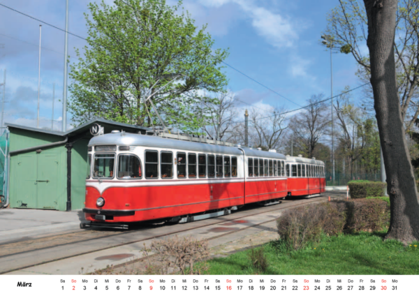 Oldtimer-Kalender 2025: Rent a Bim-Tramway in Wien – Bild 3