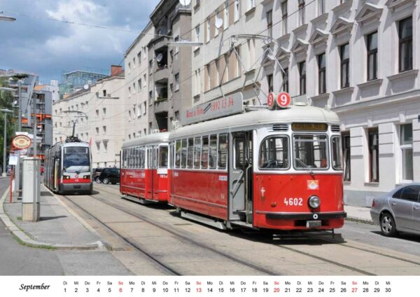 Oldtimer-Kalender 2026: Rent a Bim-Tramway in Wien – Bild 3