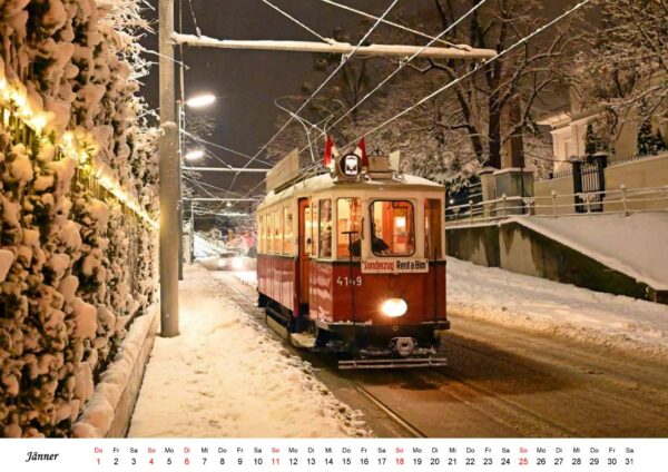 Oldtimer-Kalender 2026: Rent a Bim-Tramway in Wien – Bild 4
