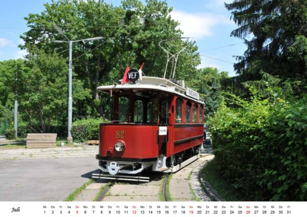 Oldtimer-Kalender 2026: Rent a Bim-Tramway in Wien – Bild 2